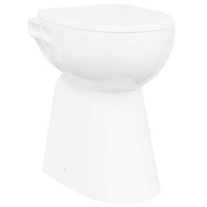 vidaXL Rimless Toilet 7 cm Extra Height Soft Close Ceramic White