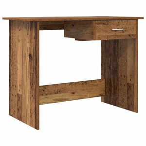 vidaXL Desk with Drawer Old Wood 100 x 50 x 76 cm Engineered Wood