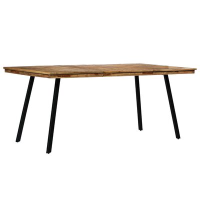 vidaXL Dining Table Reclaimed Teak and Steel 180x90x76 cm