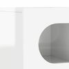 vidaXL TV Cabinet High Gloss White 100 x 35 x 40 cm Engineered Wood