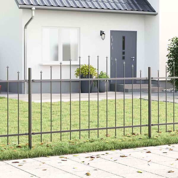 vidaXL Garden Fence Grey 170 x 100 cm