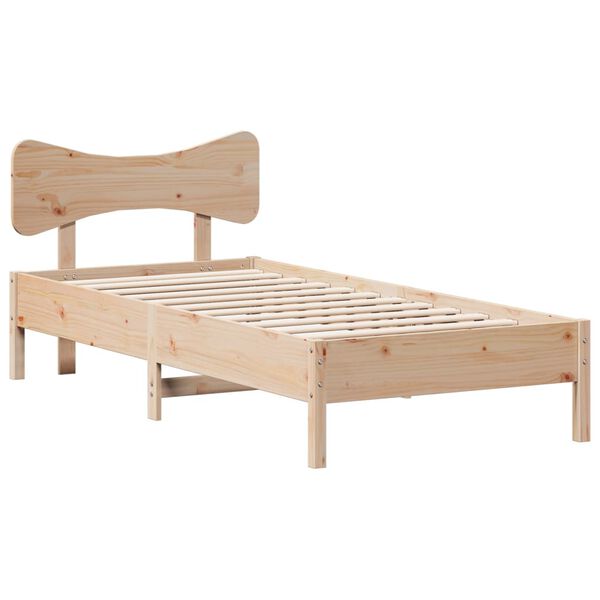 vidaXL Bed Frame without Mattress 100x200 cm Solid Wood Pine