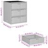 vidaXL Garden Storage Cabinet Grey 55x59x69 cm Poly Rattan