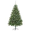 vidaXL Artificial Pre-lit Christmas Tree with Ball Set 210 cm Green