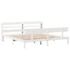 vidaXL Bed Frame without Mattress White 200x200 cm Solid Wood Pine