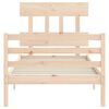 vidaXL Bed Frame without Mattress Single Solid Wood