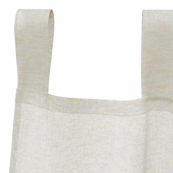 vidaXL Voile Curtain with Curtains 2 pcs Cream 260 x 140 cm Polyester