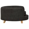 vidaXL Dog Sofa Black 69x69x36 cm Plush