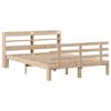 vidaXL Bed Frame with Headboard without Mattress 135x190 cm Double