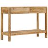 vidaXL Console Table with 2 Drawers 110x35x75 cm Solid Wood Mango