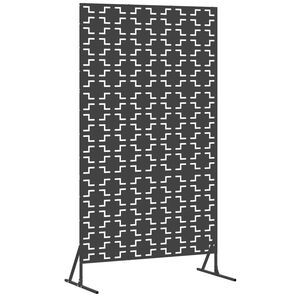 vidaXL Privacy Screen Black 100 x 50 x 180 cm Steel