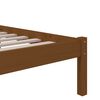 vidaXL Bed Frame without Mattress Honey Brown Solid Wood 75x190 cm Small Single