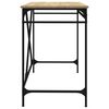 vidaXL Desk Sonoma Oak 100x50x75 cm Engineered Wood and Iron