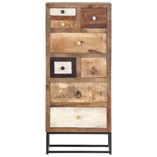 vidaXL Drawer Cabinet 45x30x105 cm Solid Reclaimed Wood