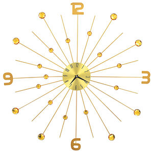 vidaXL Wall Clock Metal 70 cm Golden
