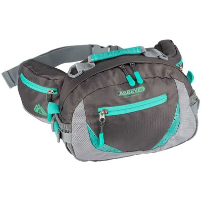 Abbey Outdoor Waist Bag Anthracite and Emerald 21QE-AGG-Uni