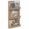 vidaXL Magazine Rack Artisan Oak 51 x 11 x 102 cm Engineered Wood