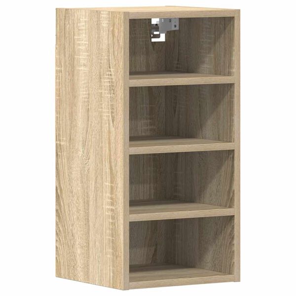 vidaXL Hanging Cabinet Riga Sonoma Oak 30x29.5x60 cm Engineered Wood