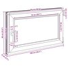 vidaXL Basement Window "RISOR" 100x60 cm Tilt&Turn DIN Right White