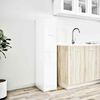 vidaXL Apothecary Cabinet High Gloss White 30x41x144.5 cm Engineered Wood