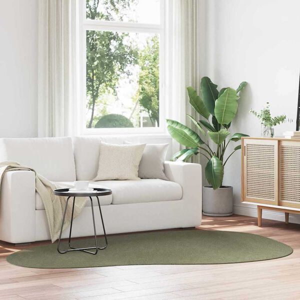 vidaXL Area Rugs HUARTE Forest green 160 x 230 cm Polyester