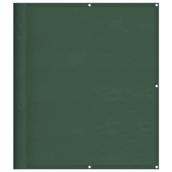 vidaXL Balcony Screen Dark Green 120x800 cm 100% Polyester Oxford