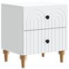 vidaXL Bedside Cabinet White 43 x 34.5 x 48 cm Engineered Wood