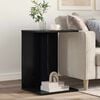 vidaXL Side Table Black Oak 45 x 40 x 62.5 cm Engineered Wood