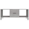 vidaXL Coffee Table Grey Sonoma 102x50x40 cm Engineered Wood