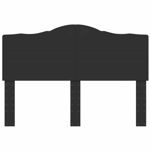 vidaXL Headboard with Headboard Black Oak 150 cm Engineered wood