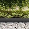 vidaXL Lawn Edging 20 pcs Black 100 x 0.05 x 20 cm Cold Rolled Steel