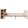 vidaXL Bookcase Bed without Mattress 200x200cm Solid Wood Pine