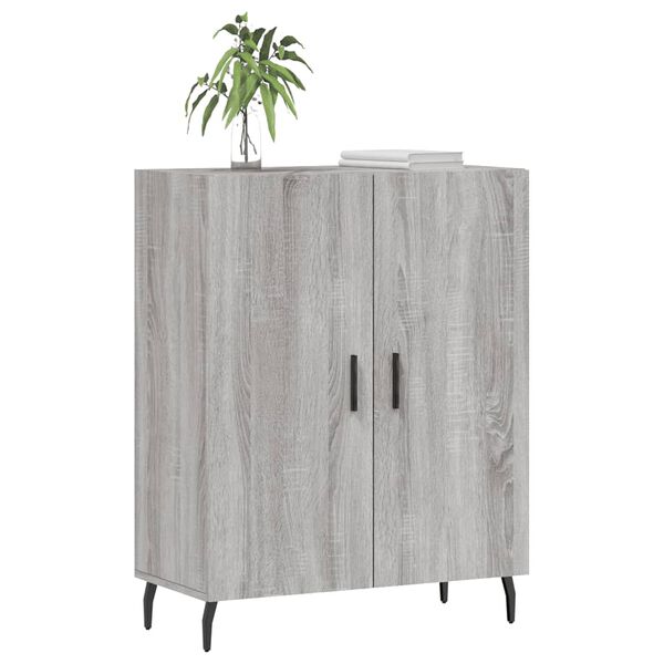 vidaXL Sideboard Grey Sonoma 69.5x34x90 cm Engineered Wood
