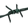 vidaXL Barbed Wire Green 100 m PVC-coated Steel