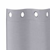 vidaXL Blackout Curtains with Rings 2 pcs Metal Grey 245 x 140 cm
