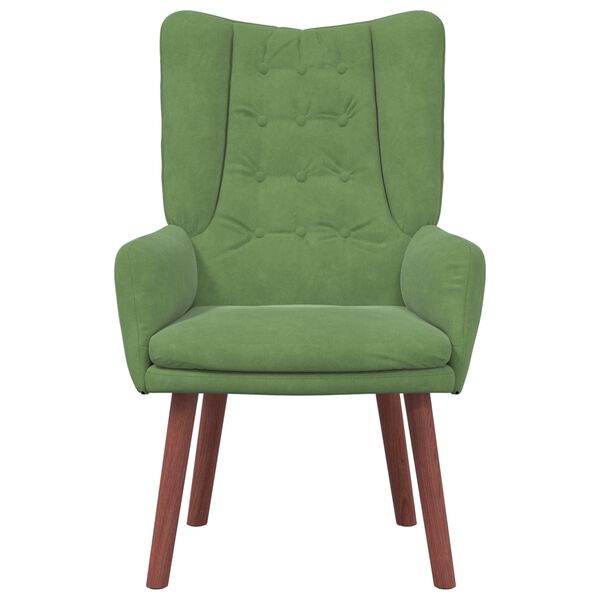 vidaXL Armchair Light Green 63 x 67 x 94 cm Velvet