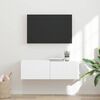 vidaXL TV Wall Cabinet White 98 x 31 x 29.5 cm Engineered Wood