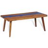 vidaXL Coffee Table Teak Resin 100x50x40 cm