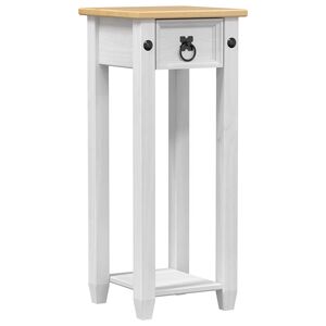 vidaXL Plant Stand White 30 x 30x 73 cm Solid Pine Wood
