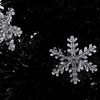 vidaXL Christmas Tree with LED Snowflakes Black 64 cm Fibre Optic
