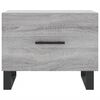 vidaXL Coffee Table Grey Sonoma 50x50x40 cm Engineered Wood