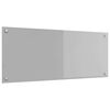 vidaXL Kitchen Backsplash Light Grey 100 x 40 cm Tempered Glass