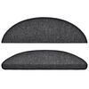 vidaXL Stair Mats 10 pcs 56x17x3 cm Anthracite Half Round