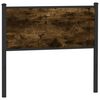 vidaXL Replace Headboard Smoked Oak 100 cm Engineered Wood and Steel