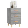 vidaXL Bedside Cabinet Grey Sonoma 40x40x66 cm Engineered Wood