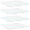 vidaXL Bookshelf Boards 4 pcs White 40x40x1.5 cm Engineered Wood