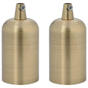 vidaXL Lamp Holders 2 pcs Bronze E27