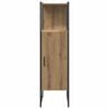 vidaXL Bathroom Furniture Set with Shelf 3 pcs Brown Engineered wood