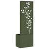 vidaXL Garden Privacy Screen Olive green 50 x 140 cm Cold-rolled steel