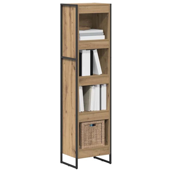 vidaXL Book Cabinet Artisian Oak 40 x 30 x 155 cm Engineered Wood